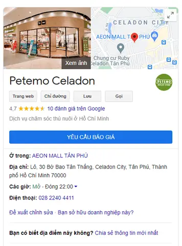 Aeon Tân Phú Bán Chó