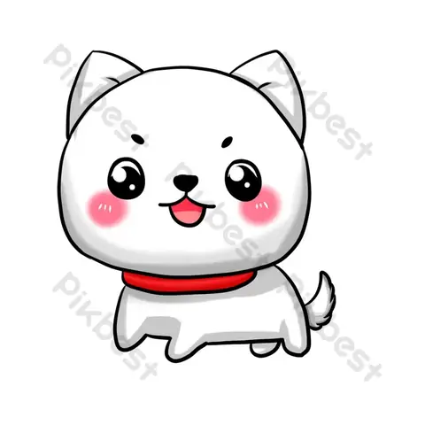 Hình Ảnh Cho Con Chó Hoạt Hình Màu Trắng: