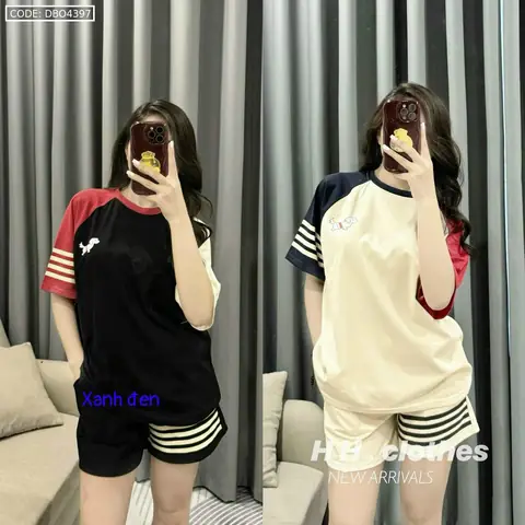 Đồ Bộ Quần Đùi Áo Tay Ngắn In Hình Con Chó Bên Phải Đồ Bộ Quần Đùi Áo Tay Ngắn In Hình Con Chó Bên Phải