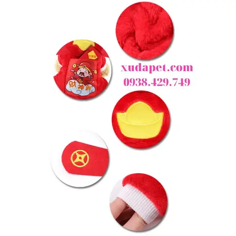 Áo Thần Tài Cho Chó Mèo -sp000509