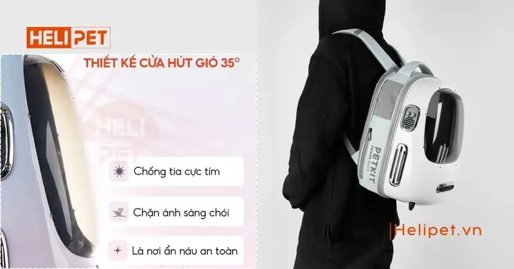 Thiết Kế - Chất Liệu Balo Phi Hành Gia Petkit Breeezy Dome 2