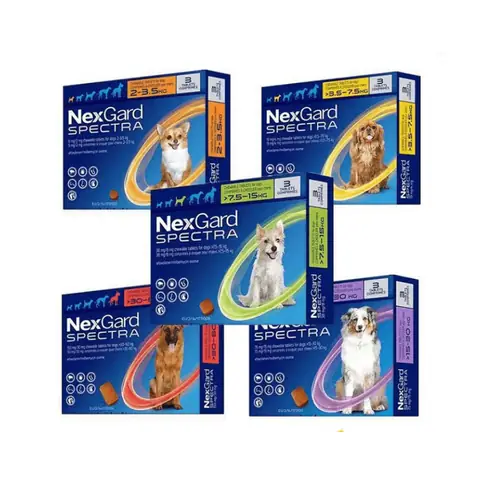 Nexgard Spectra Trị Ve, Xổ Giun, Ngừa Ghẻ Cho Chó