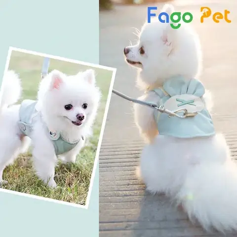 Áo Đầm Cho Chó Dáng Croptop Siêu Đáng Yêu