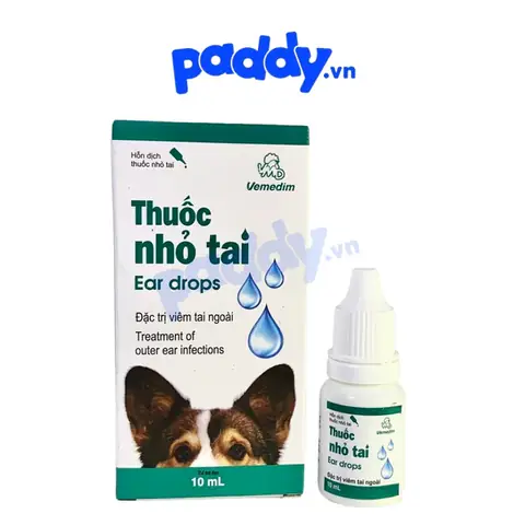 Thuốc Nhỏ Tai Chó Mèo Vemedim Trị Viêm Tai Ngoài