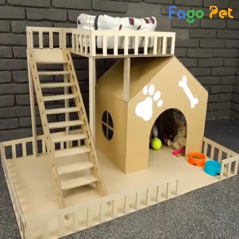 Sử Dụng Và Vệ Sinh Nhà Cho Chó Con Bằng Thùng Giấy Như Thế Nào?