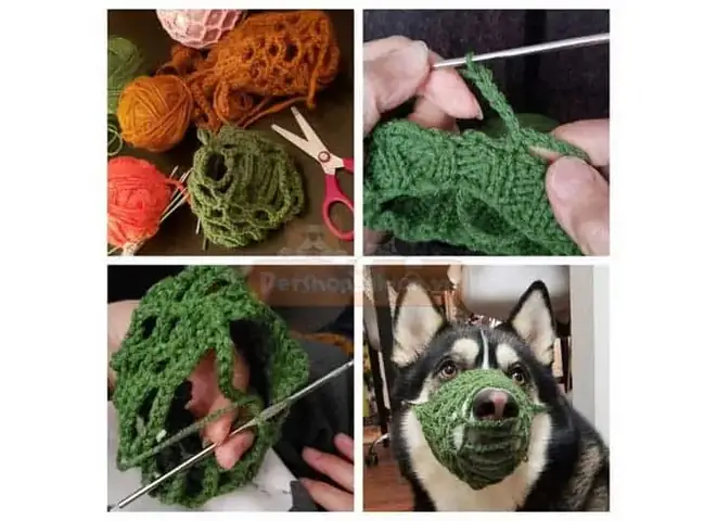 Rọ Mõm Cho Chó Bằng Len Rọ Mõm Cho Chó Bằng Len