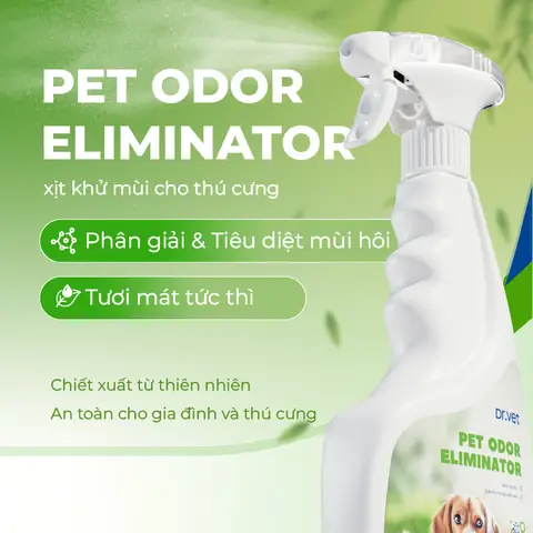 Chai Xịt Khử Mùi Cho Thú Cưng Drvet