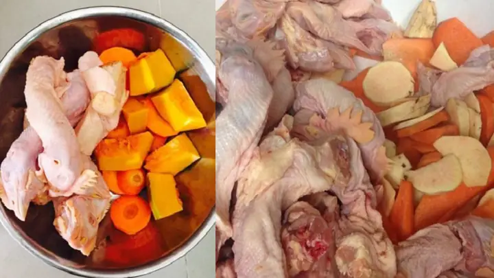 Món Cổ Gà Hầm Rau Củ