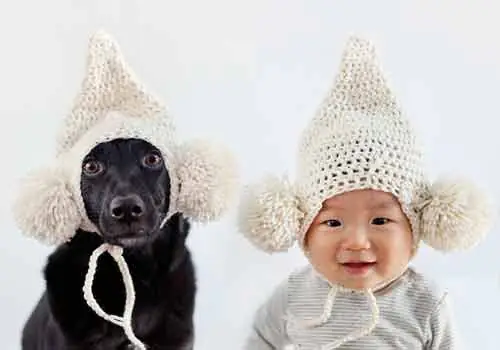 Chó Cưng Zoey Và Em Bé Jasper Hào Hứng Chụp Ảnh Chó Cưng Zoey Và Em Bé Jasper Hào Hứng Chụp Ảnh