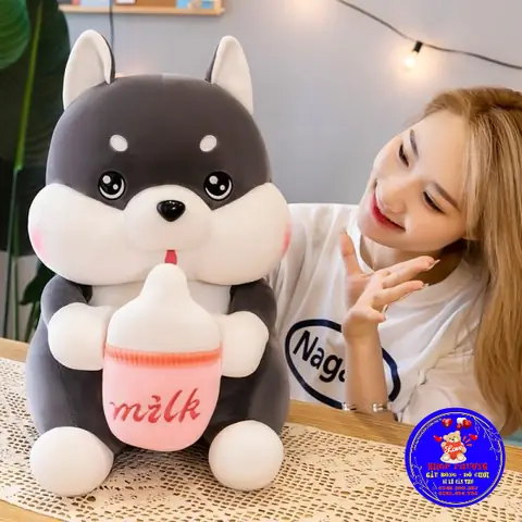 Chó Ôm Bình Sữa Siêu Cưng - Gấu Bông Cần Thơ Giá Rẻ Chó Ôm Bình Sữa Siêu Cưng - Gấu Bông Cần Thơ Giá Rẻ