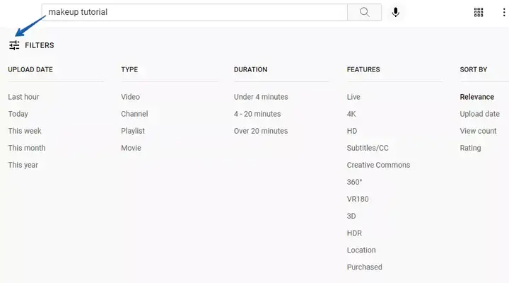 Youtube Search Filters And Search Operators Youtube Search Filters And Search Operators
