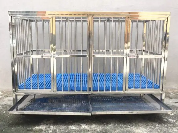 Chuồng Chó Inox 2 Ngăn