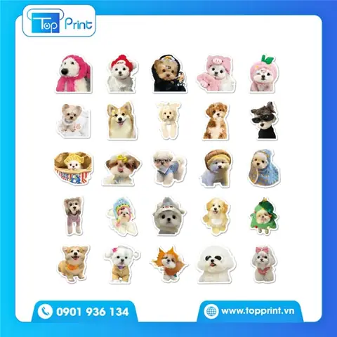 30+ Mẫu Sticker Con Chó Siêu Dễ Thương, Ấn Tượng & Sáng Tạo