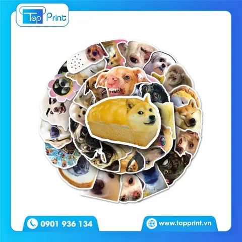 30+ Mẫu Sticker Con Chó Siêu Dễ Thương, Ấn Tượng & Sáng Tạo