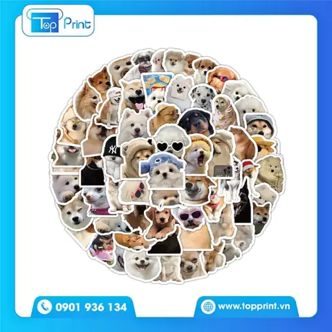 30+ Mẫu Sticker Con Chó Siêu Dễ Thương, Ấn Tượng & Sáng Tạo