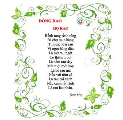 Đồng Dao Họ Rau