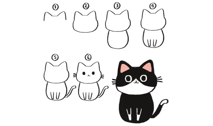 Cách Vẽ Con Mèo