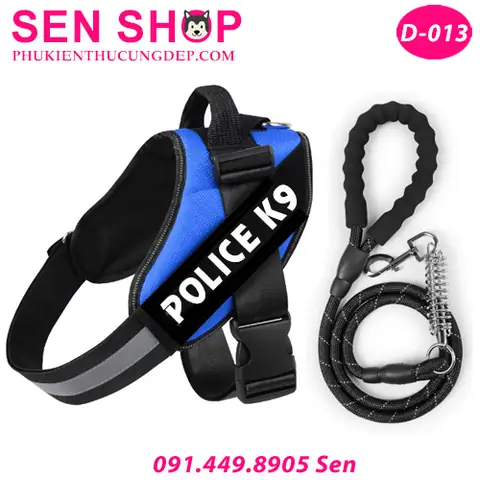 Xem Hình Ảnh Chi Tiết Đai Yếm Dắt Chó Police
