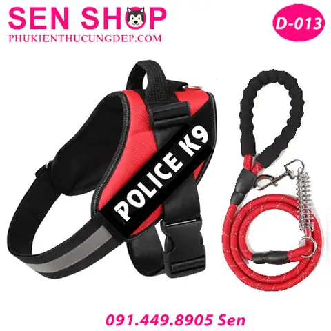 Xem Hình Ảnh Chi Tiết Đai Yếm Dắt Chó Police