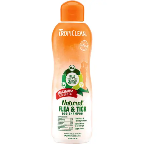 Sữa Tắm Trị Ve Rận Bọ Chét Chó Tropiclean Natural Flea Tick Dog Shampoo
