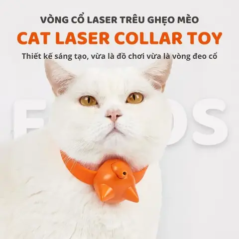 Đồ Chơi Cho Mèo Vòng Cổ Đèn Laser Fofos