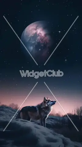 Bầu Trời Đầy Sao Và Sói Hú Cho Màn Hình Của Bạn Bầu Trời Đầy Sao Và Sói Hú Cho Màn Hình Của Bạn