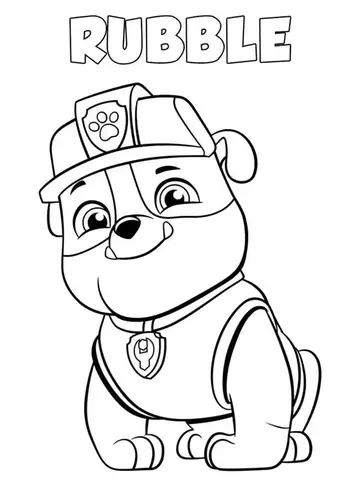 Tranh Tô Màu Chó Cứu Hộ Cho Bé