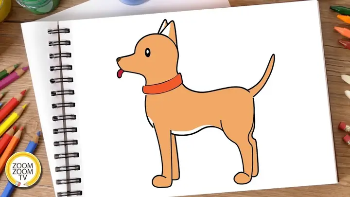 4một Số Mẫu Tranh Vẽ Con Chó Đơn Giản, Dễ Thương