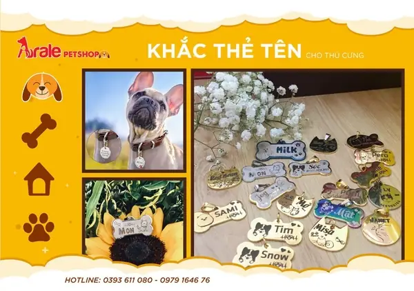 Khắc Thẻ Tên Chó Mèo