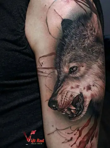 Thiết Kế Hình Xăm Chó Sói Đẹp Nhất