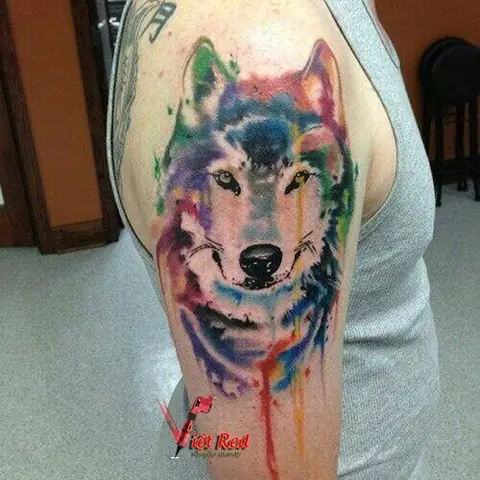 Thiết Kế Hình Xăm Chó Sói Đẹp Nhất