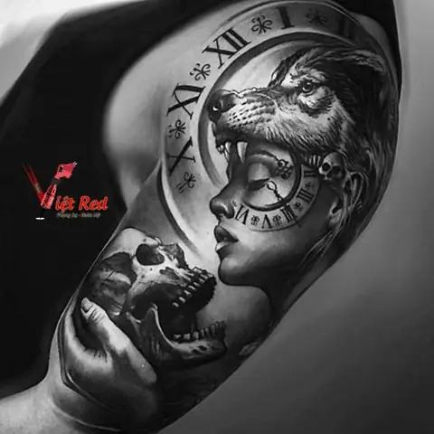 Thiết Kế Hình Xăm Chó Sói Đẹp Nhất