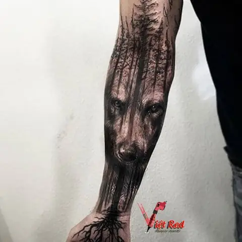 Thiết Kế Hình Xăm Chó Sói Đẹp Nhất