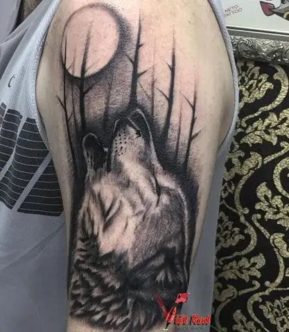 Thiết Kế Hình Xăm Chó Sói Đẹp Nhất