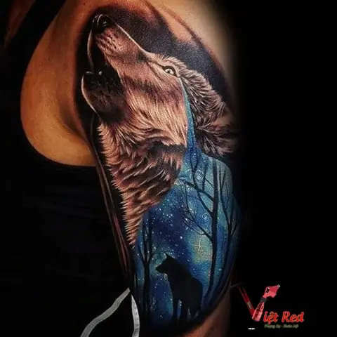Thiết Kế Hình Xăm Chó Sói Đẹp Nhất