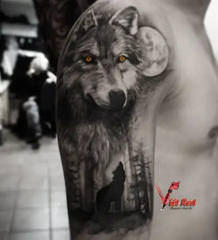 Thiết Kế Hình Xăm Chó Sói Đẹp Nhất