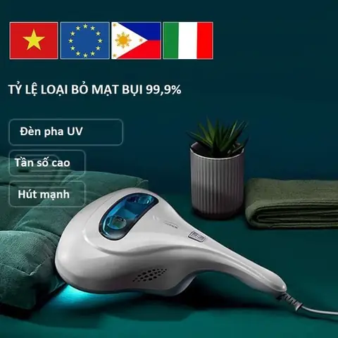 Máy Hút Bụi Cầm Tay Giường, Sofa_hút Bụi Lông Chó Mèo Sử Dụng Tia Uv Diệt Khuẩn