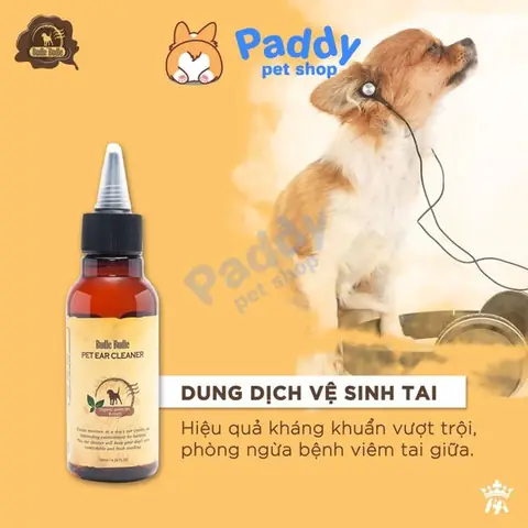 Dung Dịch Vệ Sinh Tai Cho Chó Budle Ear Cleaner 120ml