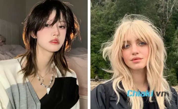 Tóc Mullet Nữ Dài