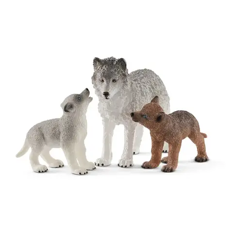 Đồ Chơi Mô Hình Mẹ Con Chó Sói Schleich42472