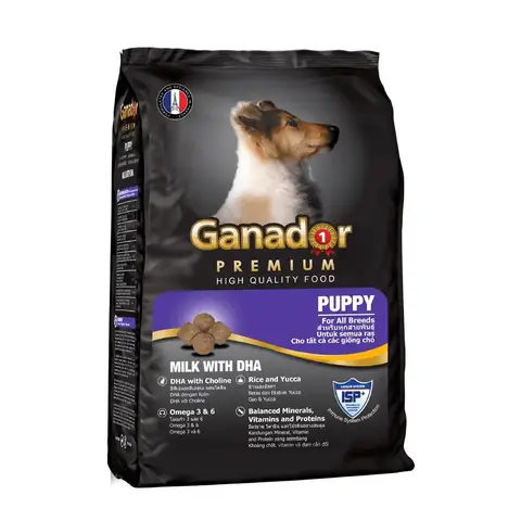 Hạt Ganador Puppy Cho Chó Con Vị Sữa & Dha