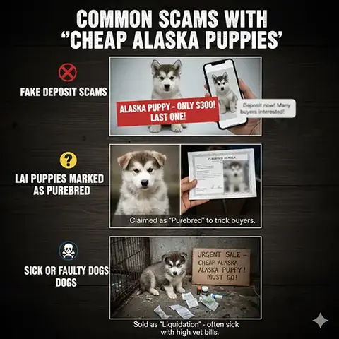 Những Chiêu Trò Thường Gặp Với “chó Alaska Giá Rẻ” ⚠️ Những Chiêu Trò Thường Gặp Với “chó Alaska Giá Rẻ” ⚠️
