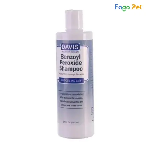 Sữa Tắm Trị Ghẻ Chó Davis Benzoyl Peroxide Shampoo 355ml