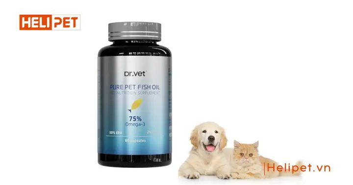 4viên Dầu Cá Cho Cho Chó Mèo Thương Hiệu Dr.vet