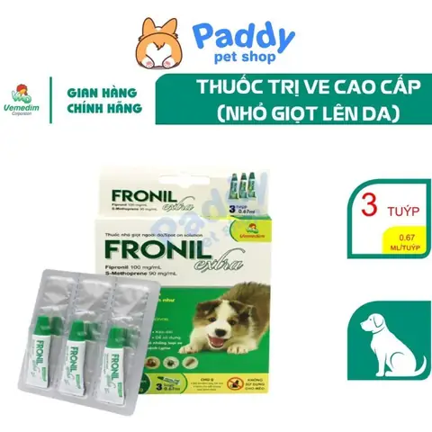 Nhỏ Gáy Đặc Trị Ve Rận Đậm Đặc Cho Chó Fronil Spot Extra