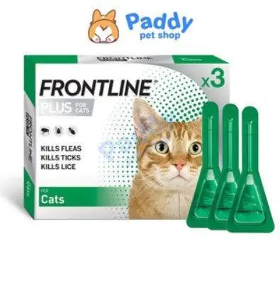 Nhỏ Gáy Trị Ve Rận, Bọ Chét Frontline Plus Cho Mèo Trên 2 Tháng