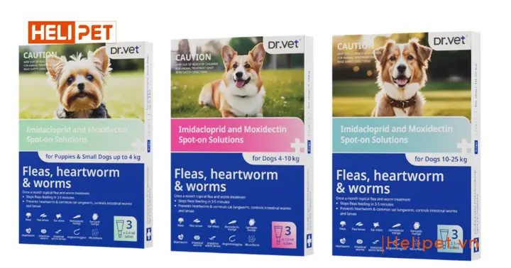 2 Thuốc Nhỏ Gáy Cho Chó Trị Ve Rận Và Giun Dr.vet 2 Thuốc Nhỏ Gáy Cho Chó Trị Ve Rận Và Giun Dr.vet