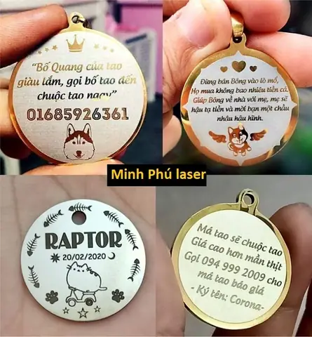 Địa Chỉ Khắc Laser Vòng Cổ Chó Mèo Tại Hà Nội