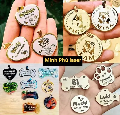 Khắc Laser Vòng Cổ Inox Cho Chó Mèo Ở Đâu Hà Nội?