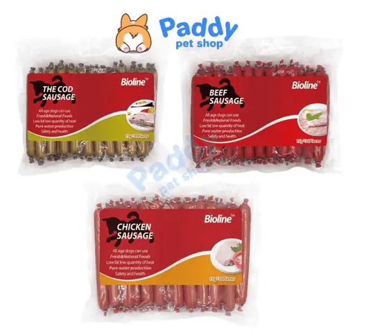 Xúc Xích Cho Chó Mèo Bioline Nhiều Vị Xúc Xích Cho Chó Mèo Bioline Nhiều Vị